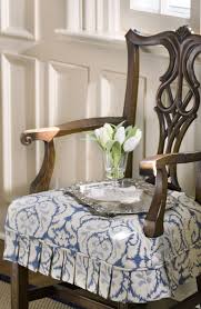 Custom Chair Seat Slipcover With Pleated Skirt Photo By Bob Greenspan Slipcovers For Chairs Seat Covers For Chairs Upholstered Furniture