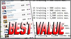 How To Get The Most Training Points For Your Coins Training Breakdown Madden 19 Ultimate Team