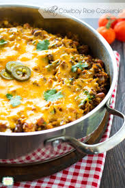 Skillet Cowboy Rice Casserole Melissassouthernstylekitchen Com Country Cooking Food Rice Casserole