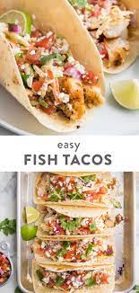 For the tacos, slice the fish fillets into strips 1cm/½in wide and season with salt and freshly ground black pepper. Easy Fish Tacos With Slaw And Chipotle Sauce 40 Aprons