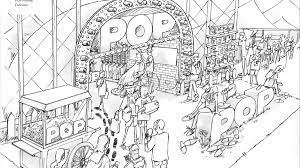 A Concept Drawing Of Our Music Festival Stall Concept Draw Artwork Design Branding Design