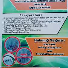 Inilah contoh cara mengisi formulir npwp orang pribadi yang sudah terisi. Kantor Pertanahan Kabupaten Kampar A Twitteren Ayo Masyarakat Kampar Sertipikatkan Tanah Nya Melalui Kegiatan Ptsl 2019 Daftar Dan Lengkapi Syaratnya Atrbpn Riau Atr Bpn Https T Co Pz21iff7ge