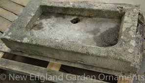 antique stone sink new england garden