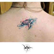 40 Stunning Nature Inspired Tattoo Ideas For You To Get If You Love The Outdoors Traveling Tattoos For Daughters Turtle Tattoo Designs Turtle Tattoo