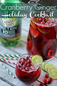 Cranberry Ginger Holiday Cocktail Is The Perfect Signature Cocktail For Holiday Parties Recettes De Cuisine Nourriture De Fete Nourriture