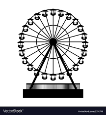Silhouette Park Atraktsion Ferris Wheel Royalty Free Vector Spon Atraktsion Ferris Silhouette In 2020 Vector Free Vector Background Pattern Icon Set Vector