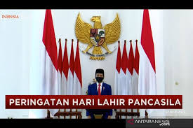 Pertama, dalam rangka peringatan hari lahir pancasila 1 juni 2021. Presiden Jokowi Pimpin Upacara Peringatan Hari Lahir Pancasila Secara Virtual Antara Jateng
