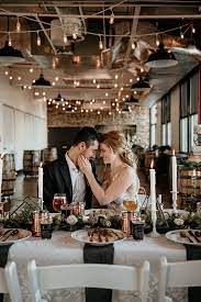 Indie Wedding Ideas At A Craft Brewery Hey Wedding Lady Wedding Floral Centerpieces Indie Wedding Wedding Centerpieces
