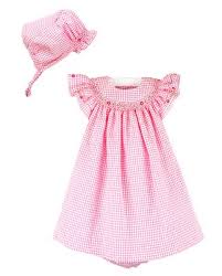 luli me baby toddler girls gingham seersucker smocked