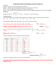 Ap Bio Equations And Formulas Review Sheet 1