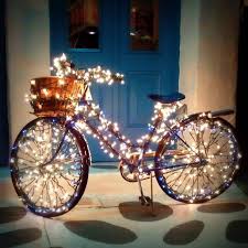 Twinkle Twinkle Each Year Participants Deck Their Bikes As Extravagantly As Their Halls Bicycle Decor Bike Decorations Bike Lights