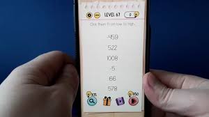 Brain Test Level 67 Answer And Walkthrough Click Them From Low To High Omo Game