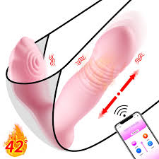 Telescopic Bluetooth Vibrator For Women Wearable Panties Dildo G Spot  Stimulator Vaginal Massager Heating Porn Sex Toy For Women - Vibrators