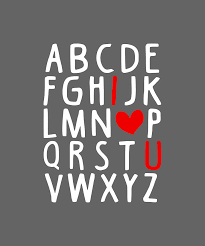 There are so many different writing systems in the world. Alphabet Abc I Love You Heart Teacher Valentines Day Digital Art By Felix