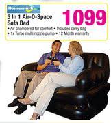 Write a review air chambered for comfort includes carry bag 1 x turbo multi nozzle pump brand: Special Homemark 5 In 1 Air O Space Sofa Bed Www Guzzle Co Za