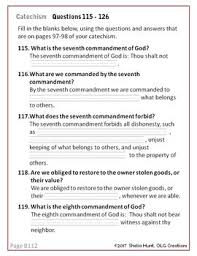 Week 18 St Joseph Baltimore Catechism I Lesson Plans Worksheets Answer Key Catechism Bible For Kids Lesson Plans