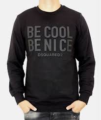 Dsquared2 Men S Relief Print Black Sweatshirt Jumper Size Xl Us 43 44 Fashion Clothing Shoes Accessories Mensclothing Black Sweatshirts Shirts Dsquared2