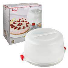 Um den tortenrand herum mehrere spaghetti stecken und mit frischhaltefolie, alufolie oder. Dr Oetker 1013 39 X 19cm Bake Go Kuchen Transportbox Kuchenbox Aufbewahrungsbox Koestner Shop De