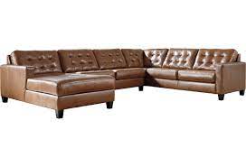 Get the best deal for ashley furniture faux leather sectionals from the largest online selection at ebay.com. Ashley Furniture Signature Design Baskove 1110216 77 34 56 Leather Match 4 Piece Sectional With Chaise And Tufting Del Sol Furniture Sectional Sofas