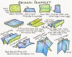 We will use thread to bind the pages. How To Make An Origami Pamphlet Book Origami Book Making Bookbinding
