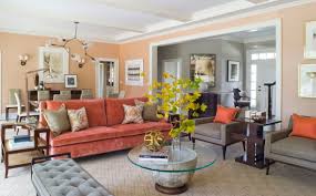 Peach living room | peach living rooms, pastel living room. Soft Peach Color Walls For Sophisticated Interior Look