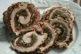 Pour 8 A 10 Personnes Preparation 20mn Cuisson 40mn 8 Blancs De Poulet 2c A Soupe D Huile D Olive 50g De Graines De Sesa Roulade De Poulet Poulet Farci Poulet