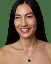 One of a Kind Pet Portrait Opal Round Charm Diamond Pavé Frame 18k Gold