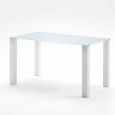 Dining table calligaris base color: Hanna 140cm Rectangular Frosted Glass Top Dining Table Only 157 95 Go Furniture Co Uk