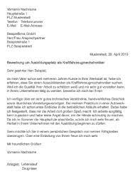 Hey leutz brauche unbeduingt eure hilfe brauch unbedingt ne bewerbung die ich eventl. Muster Bewerbung Als Kraftfahrzeugmechatroniker