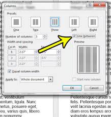 For this article, we will go with two columns. How To Add Lines Between Columns In Word 2013 Live2tech