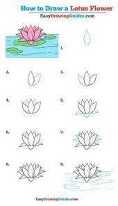 How To Draw A Lotus Flower Really Easy Drawing Tutorial Easy Flower Drawings Drawing Tutorial Easy Flower Drawing Tutorials
