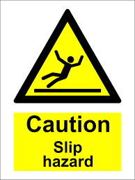 Recognisable symbol designed to warn about hazardous or dangerous materials, locations, or objects. Hazard Sign Caution Slip Hazard 20x15 Cm Products Traconed