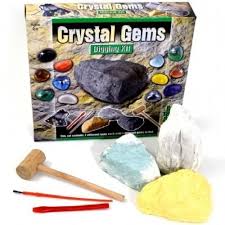 Crystal Gems Digging Mining Excavation Kit Dig Out Your Own Rock Gemstones Set Ebay Crystal Gems Gemstone Set Excavation Kit