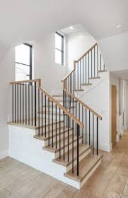 Huge sale on spindles iron now on. 20 Ideas For Farmhouse Stairs Railing Diy House Staircase Home Stairs Design Modern Stairs