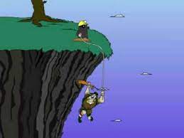 Cliff hanger, as always, is seen hanging from a cliff. Between The Lions Cliff Hanger The Mole And The Rope Youtube