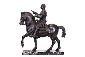 The equestrian statue of gattamelata is a sculpture by italian early renaissance artist donatello, dating from 1453, located in the piazza del santo in padua, italy, today. Donatello Equestrian Statue Of Gattamelata Mutualart