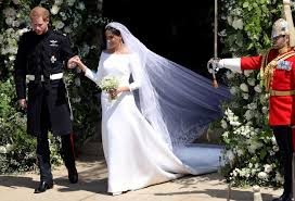 Meanwhile, prince harry wore his uniform (and beard!) with permission from the queen. Meghan Markle S Wedding Dress Photos Details For Meghan S Givenchy Royal Wedding Dress