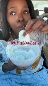 Lady Eating Cornstarch Who Just Got Married