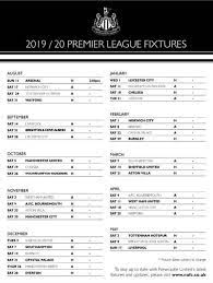 Check spelling or type a new query. The Geordie Times Online Newcastle United Archive Fanzine Nufc Fixtures 2019 2020