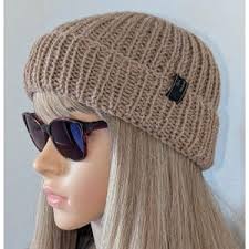 Fisherman Beanie Fisherman Wool Hat Docker Beanie Man Knit Wool Beanie Big  Head Hat Winter Man Beanie Hat
