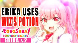 Erika is so desperate to be cute | KonoSuba Fantastic Days | Erika  Character Story 2 - YouTube