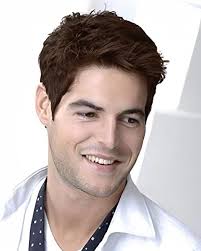 Siudus Herren kurze Dunkelbraune Perücken Natürlicher Ersatz Synthetische  Haar Perücke für den täglichen Gebrauch (Braun) : Amazon.de: Kosmetik