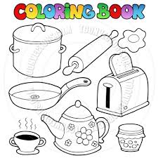 Kitchen coloring pages for toddlers. Kitchen Coloring Pages