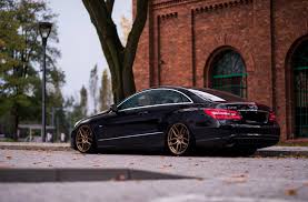 Black And Bronze Wheels Black Mercedes E Class Rolling On Bronze Jr Wheels Mercedes E Class Mercedes Black