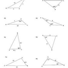 I always try to put a trick question in with the given information. Law Of Cosine To Figure Area Of A Triangle