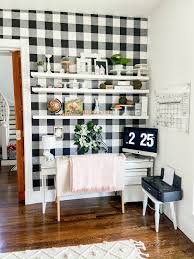 Craftmade is lighting, ceiling fans and home accessories, backed by unbelievably good looks and impeccable service. Black And White Plaid Office Craft Room Remodel Three Work Zones