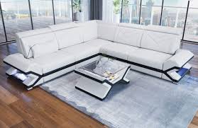 Royaloak davin ottoman l shape sofa in grey. Leather Corner Sofa Sacramento L Shape