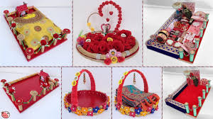 16.5'' w x 12.25'' l x 3.25'' h. 7 Wedding Tray Decoration Ideas Diy Engagement Tray Decoration Youtube
