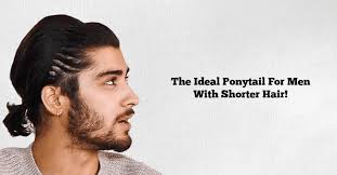 Those who think that ponytail hairstyles are boring are going to change their mind today! Few Ideal Ponytail Hairstyle For Stylish Men With Short Hair