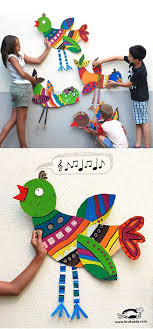 Bird Crafts For Kids Big Cardboard Birds Bird Crafts Preschool Cardboard Crafts Kids Bird Crafts